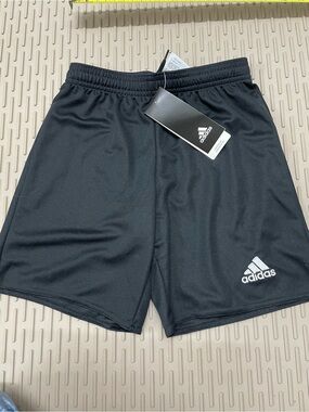 Adidas Athletic Shorts Youth Small Black NEW Climalite Soccer Boys